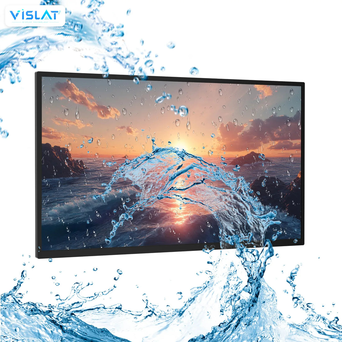Outdoor TV rated for high brightness in daylight