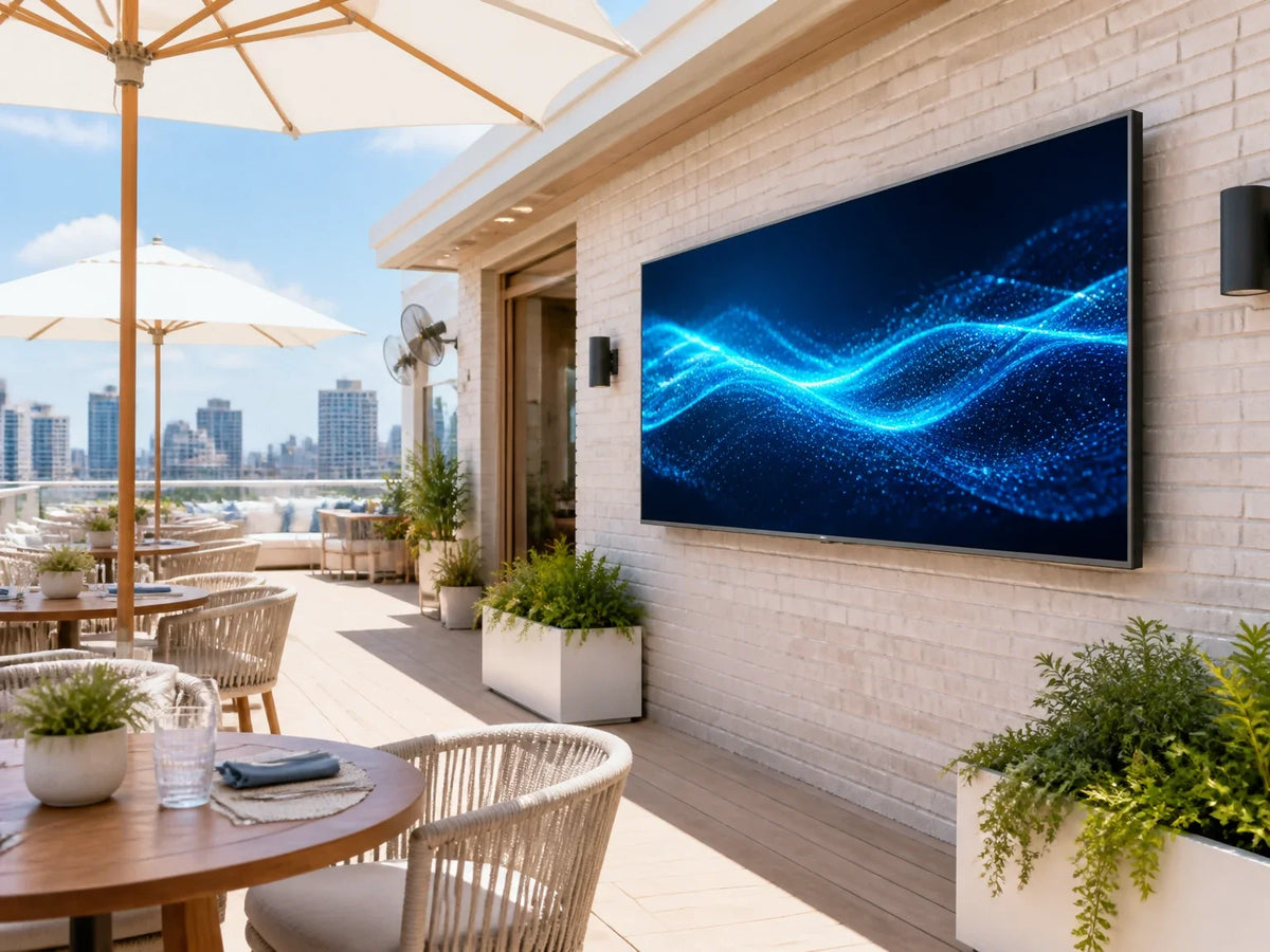 VISLAT outdoor TV collection - weatherproof high brightness commercial televisions