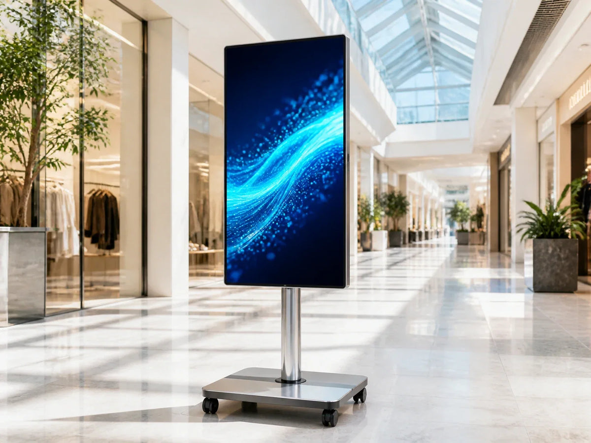 VISLAT portable display signage collection - battery powered mobile digital signage