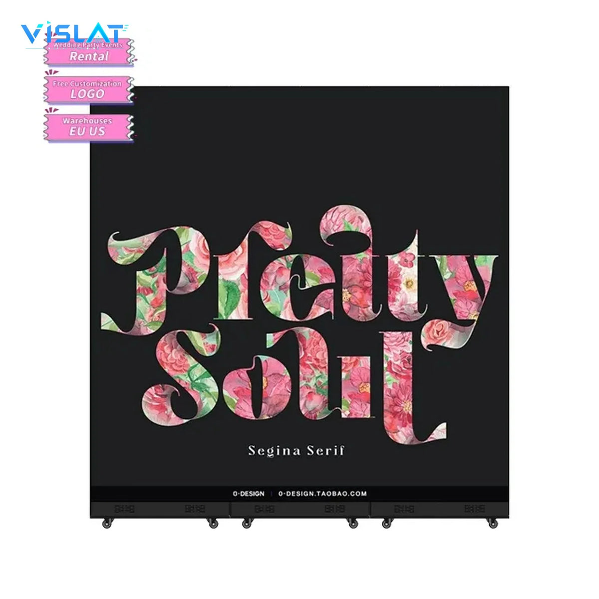VISLAT 32 Inch Indoor Digital Signage Full HD Wall-Mount Menu Board Display - product photo