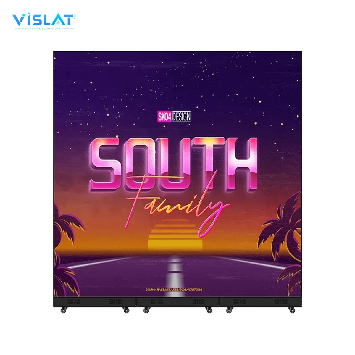 VISLAT 32 Inch Indoor Digital Signage Full HD Wall-Mount Menu Board Display - product view