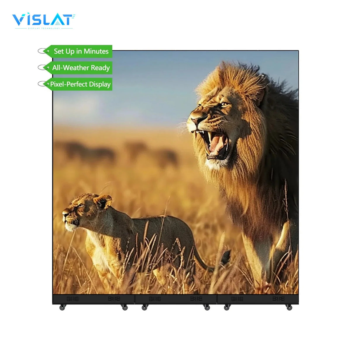 VISLAT 32 Inch Indoor Digital Signage Full HD Wall-Mount Menu Board Display - detail view