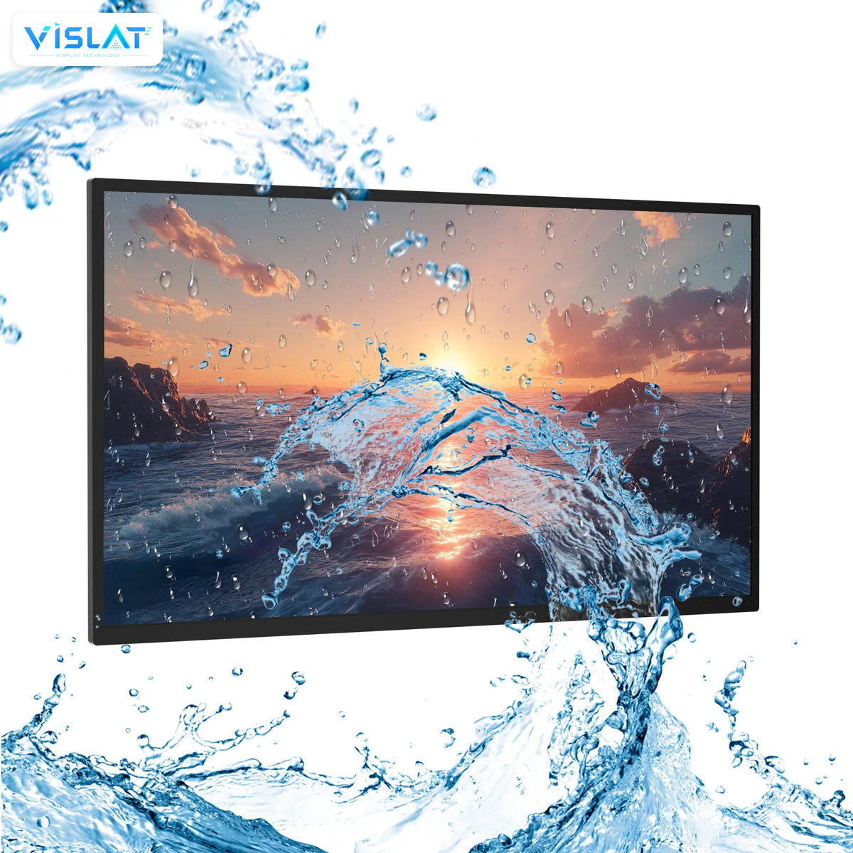 VISLAT 43 Inch Outdoor TV 1000 Nits IP65 Full HD Smart Television Wall Mount - detail view