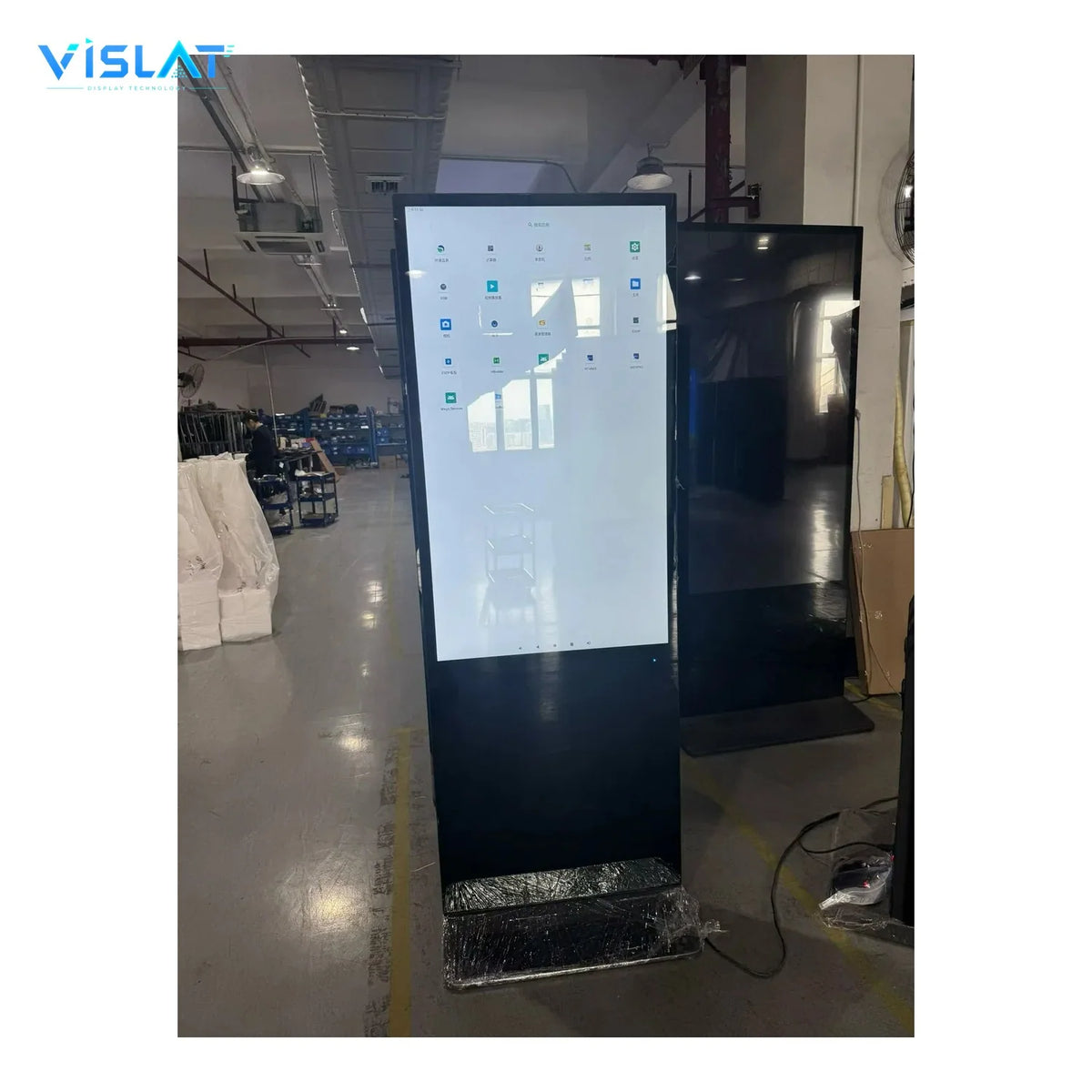 VISLAT 43 Inch Portable Touch Screen Digital Signage 4K Interactive Kiosk - product photo