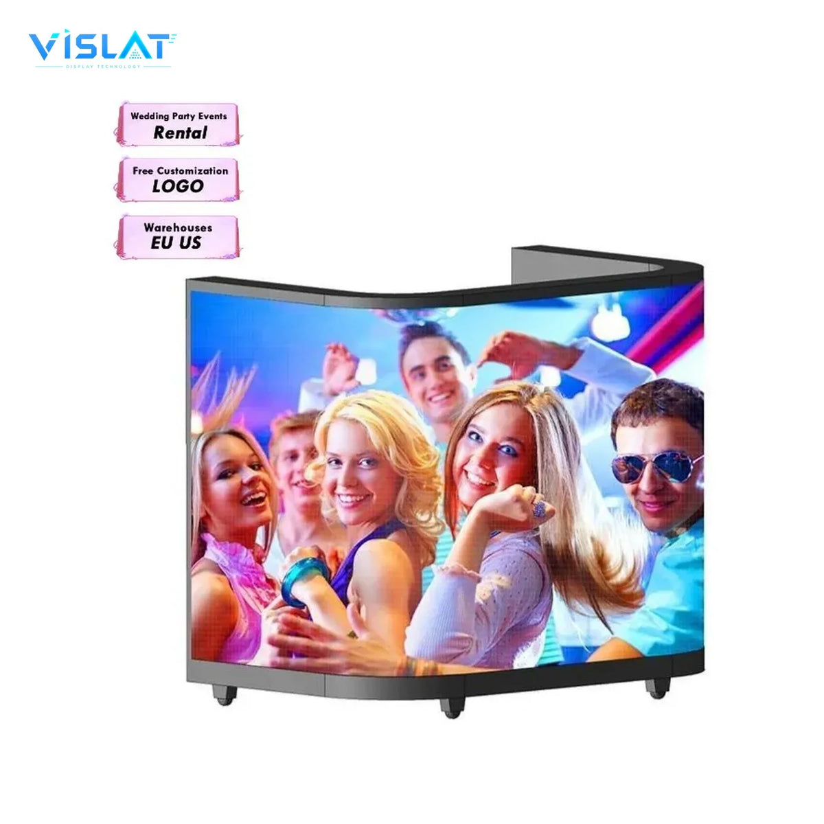 VISLAT 49 Inch Ultra Stretched Digital Signage 1920x540 Bar LCD Display - detail view