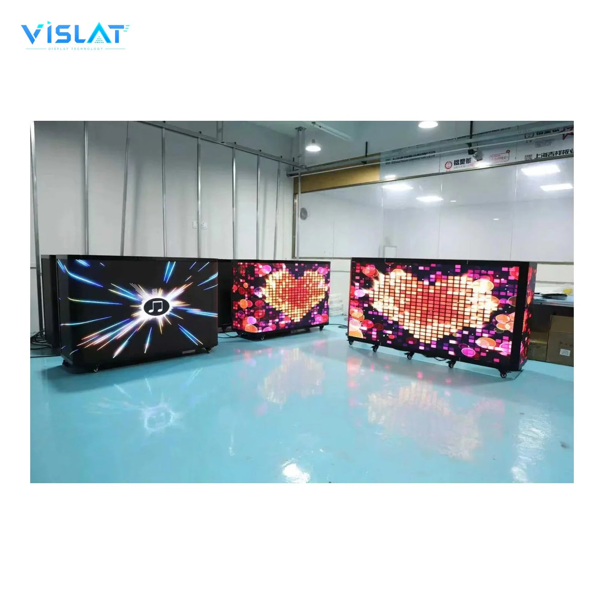 VISLAT 5-Panel Curved LED DJ Booth P2.9 Immersive Semi-Circle Stage - product photo