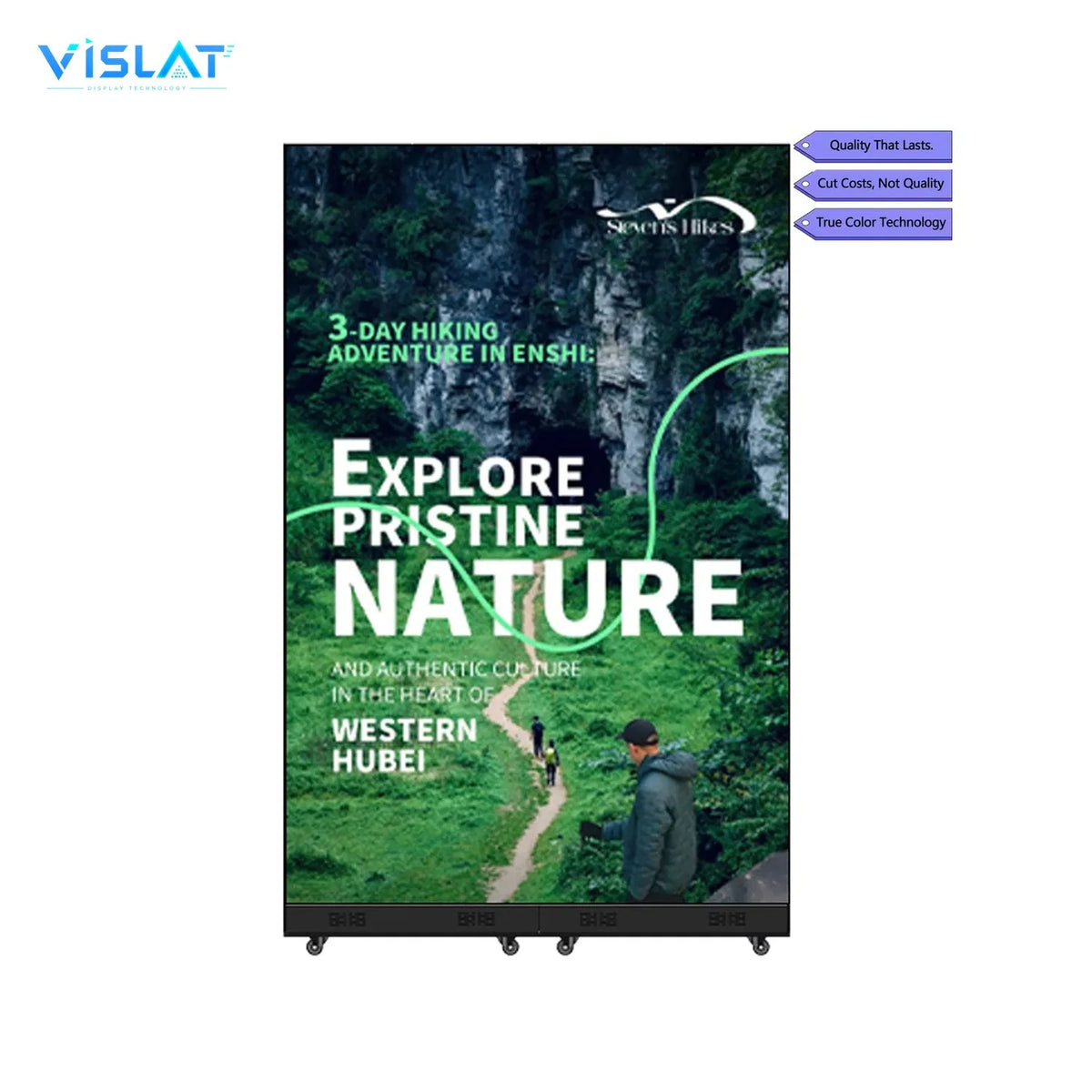VISLAT 55 Inch Indoor Digital Signage 4K Slim Bezel Advertising Display - product view