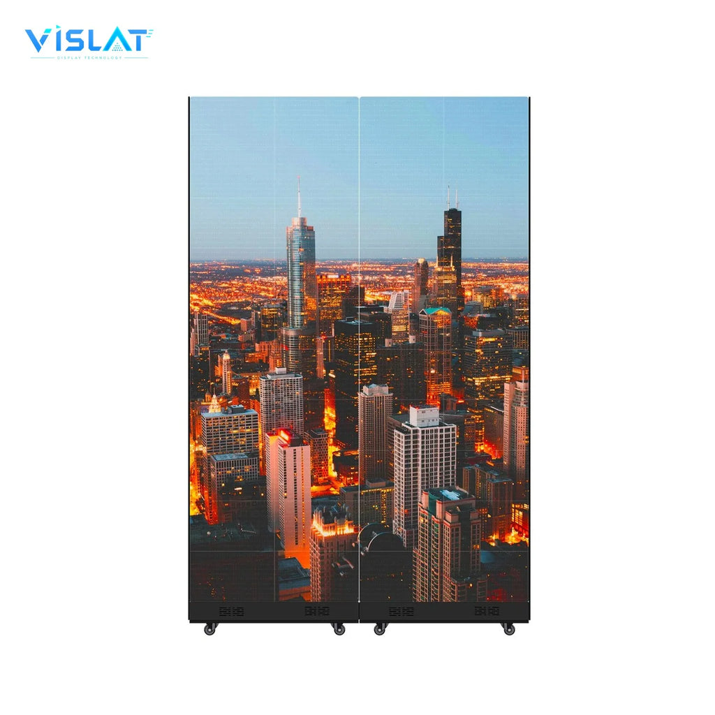 VISLAT 55 inch video wall digital signage splicing display shown as a multi panel array