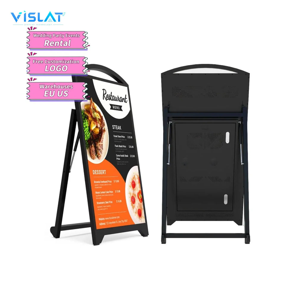 VISLAT 55 inch video wall digital signage splicing display running content in a control room