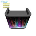 VISLAT 6-panel curved LED DJ booth P3.91 immersive stage curved booth on a clean white background