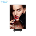 VISLAT 75 inch indoor digital signage 4K slim bezel display seen straight on