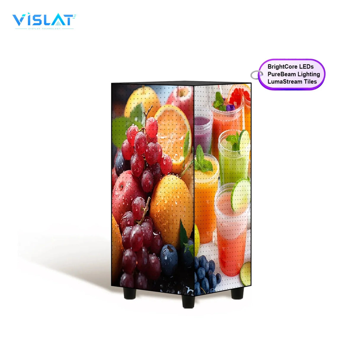 VISLAT P1.95 Ultra-Fine LED Rental Panel 500x500mm Broadcast Video Wall - detail view