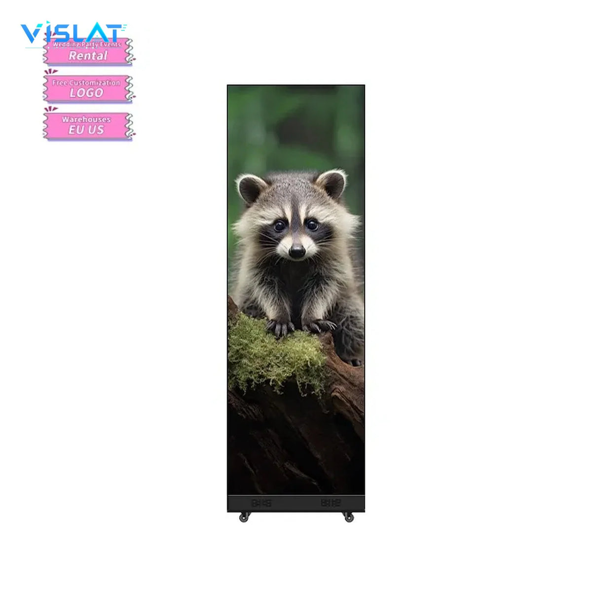 VISLAT P2.5 Foldable LED Poster Display 640x1920mm Floor Standing - product photo