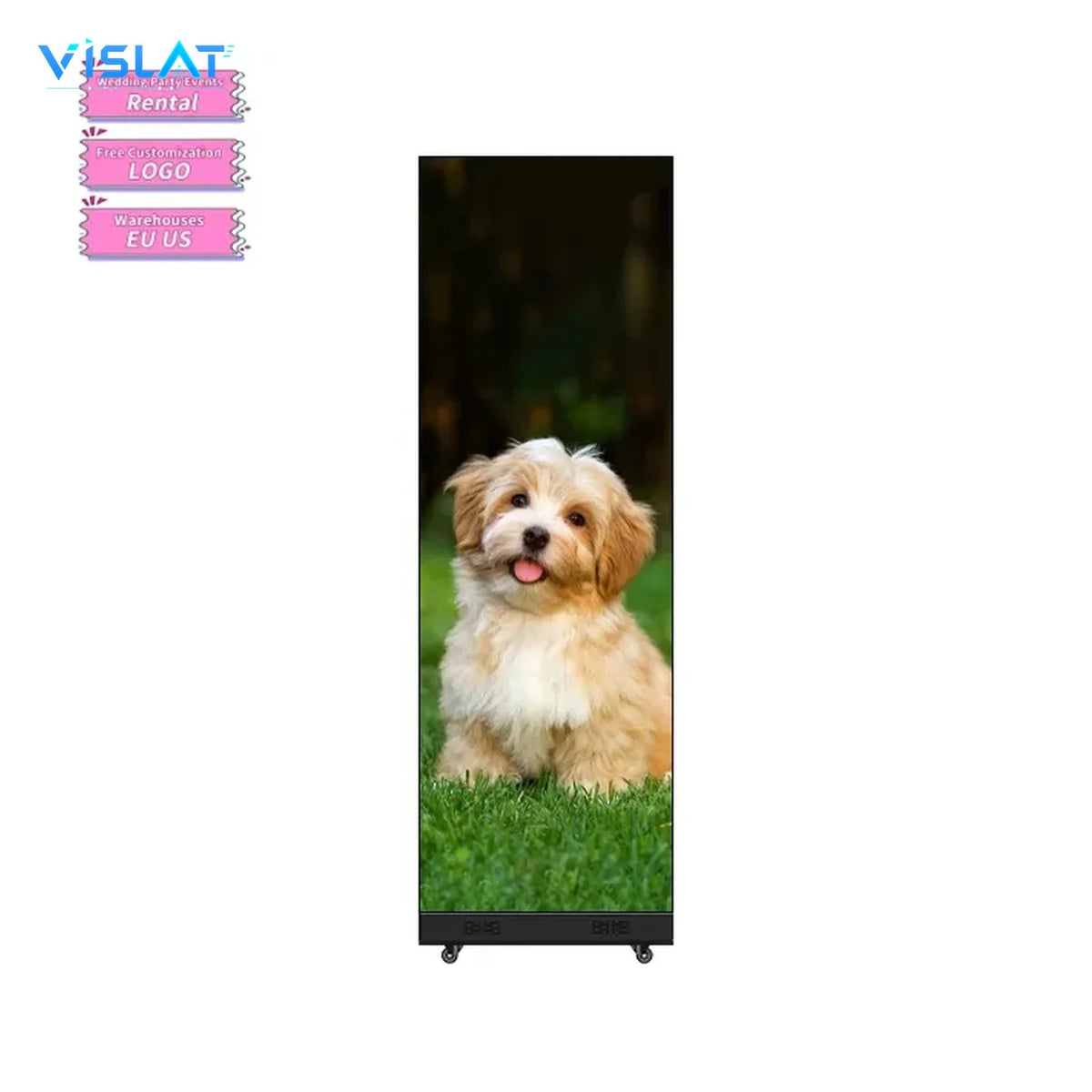 VISLAT P2.5 Foldable LED Poster Display 640x1920mm Floor Standing - product view