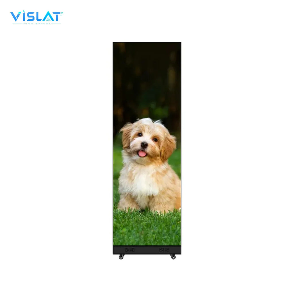 VISLAT P3.91 LED Poster Display Battery Powered 640x1920mm Portable - product view
