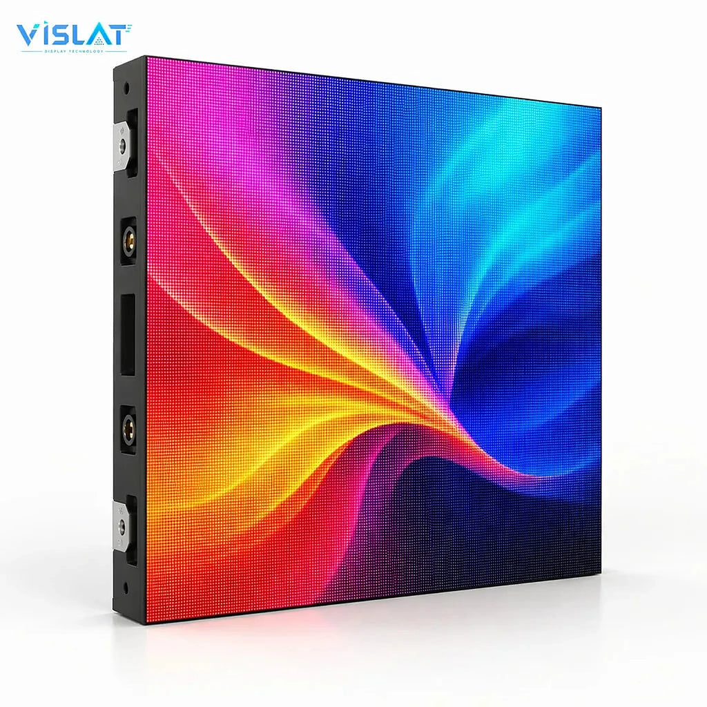 VISLAT P3.91 LED rental panel 500x500mm in die-cast aluminum for modular rental video walls
