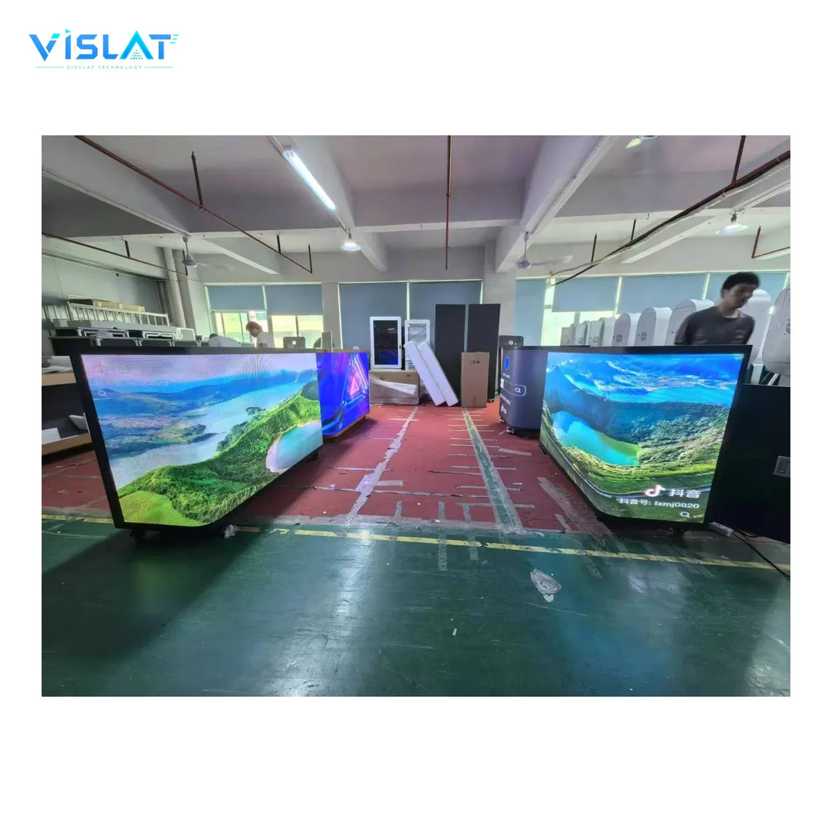 VISLAT P4.81 Transparent LED Rental Panel 500x1000mm See-Through Stage - product photo
