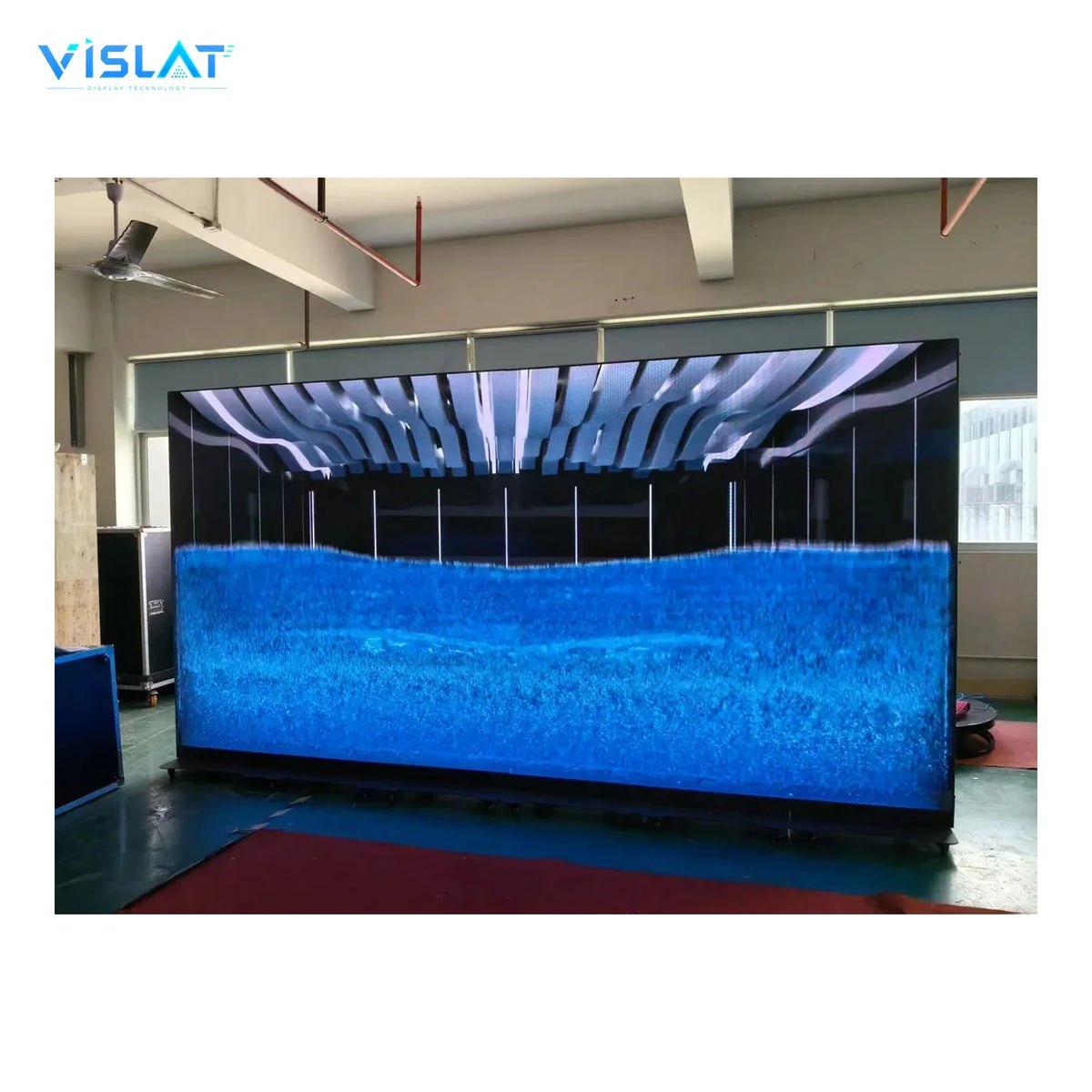 VISLAT P4.81 Transparent LED Rental Panel 500x1000mm See-Through Stage - product view